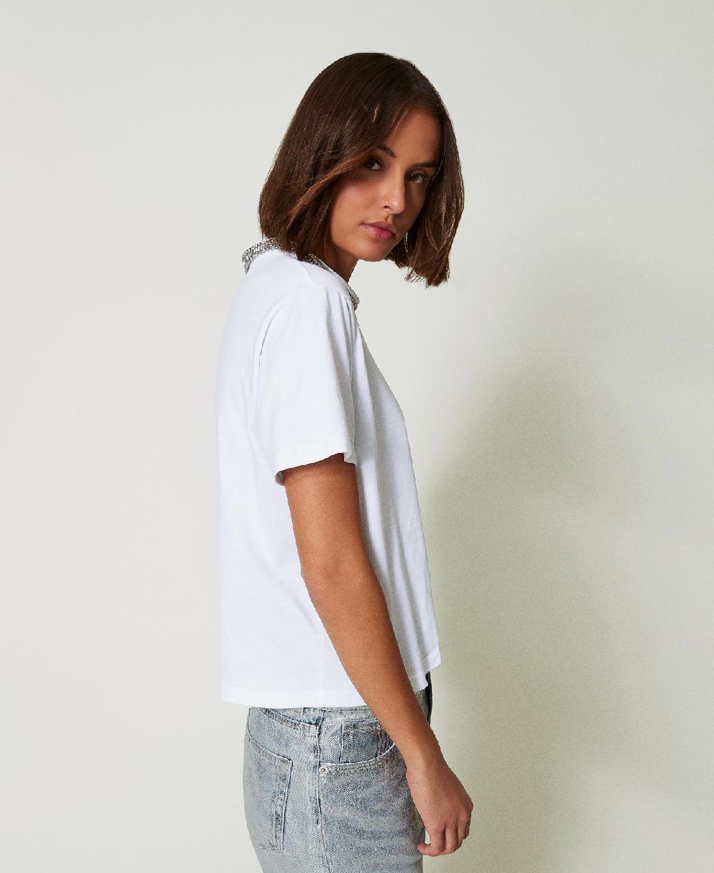 Scee By Twin Set T-shirt Con Ricamo A Mano