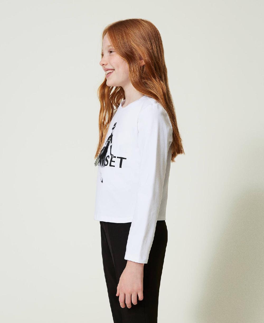 Scee By Twin Set T-shirt Con Stampa Logo E Glitter