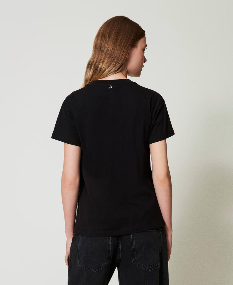 Scee By Twin Set T-shirt Con Volant In Creponne