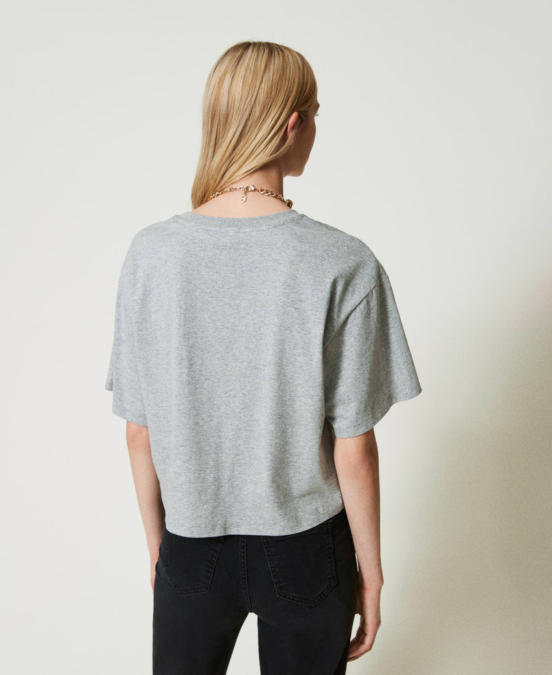 Scee By Twin Set T-shirt Mélange Con Oval T