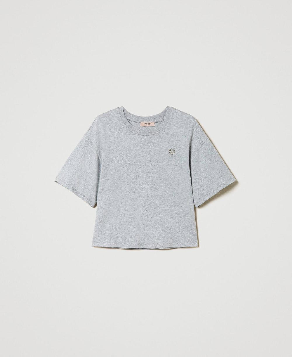 Scee by twin set T-shirt mélange con Oval T