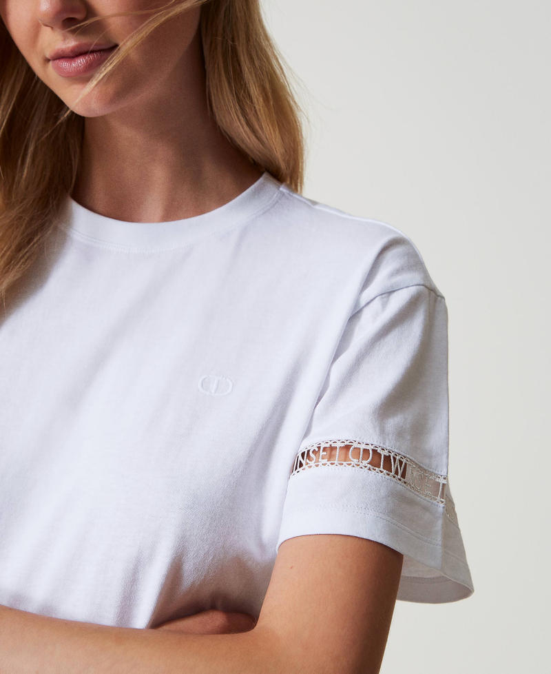 Scee By Twin Set T-shirt Regular Con Logo Ricamato