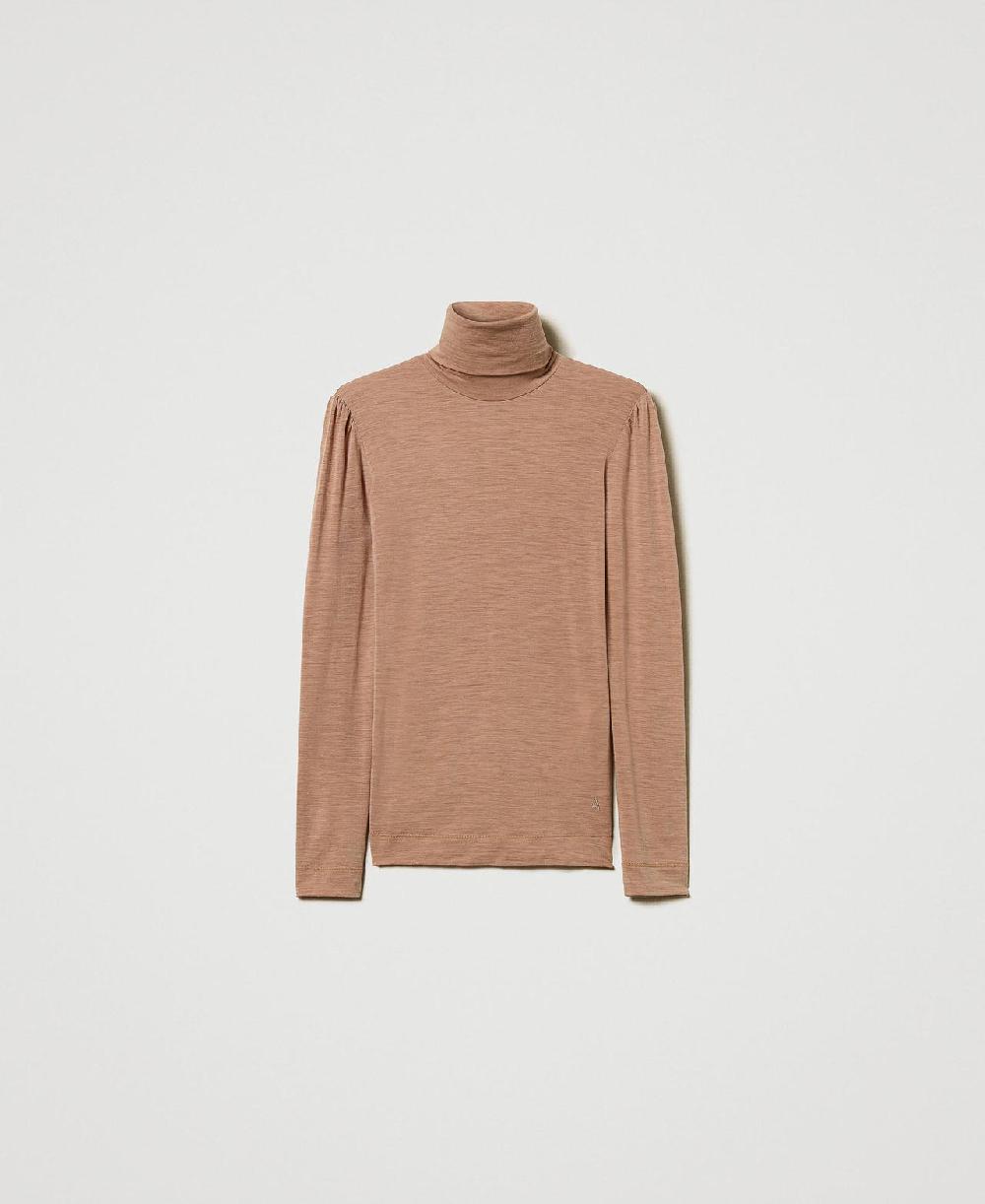 Scee by twin set T-shirt slim fit a lupetto