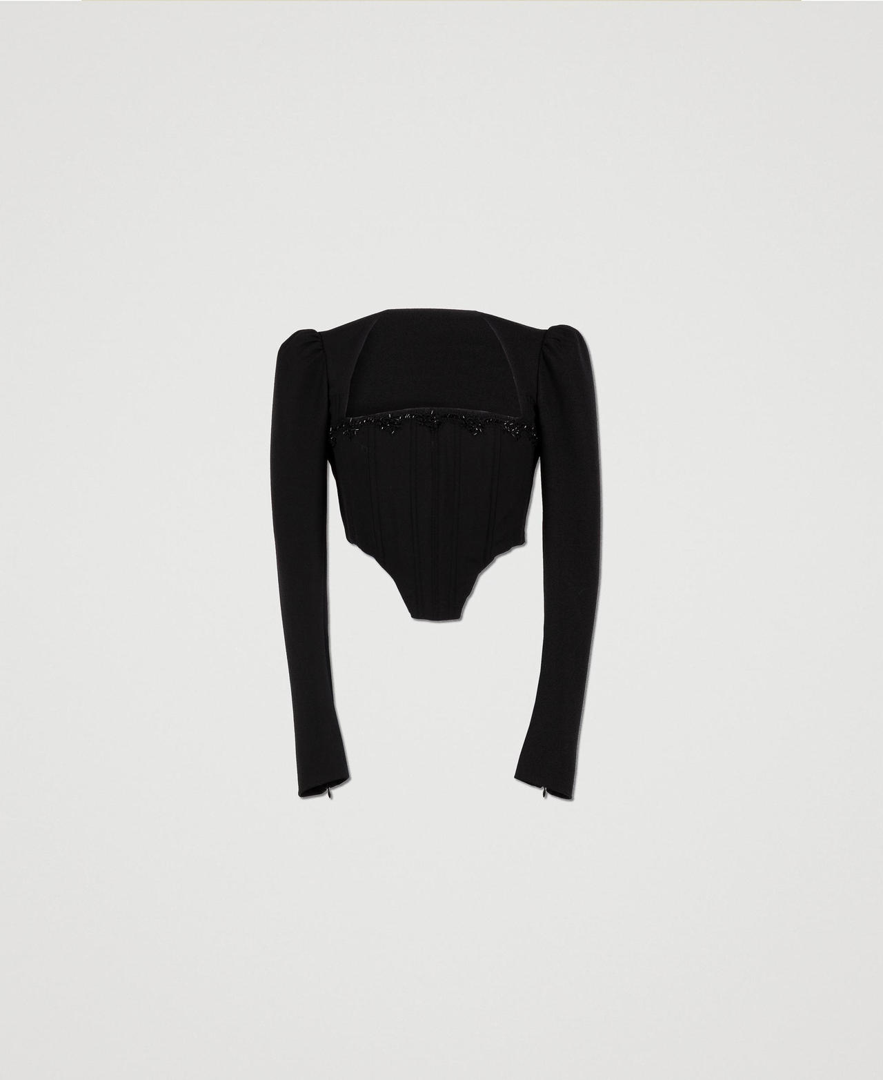 Scee by twin set Top bustier con ricamo