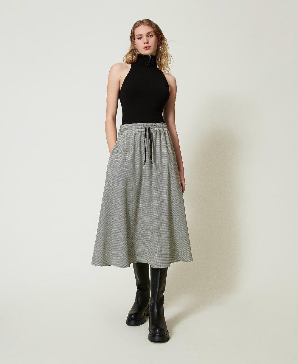 Scee By Twin Set Top Halter Fitted In Maglia