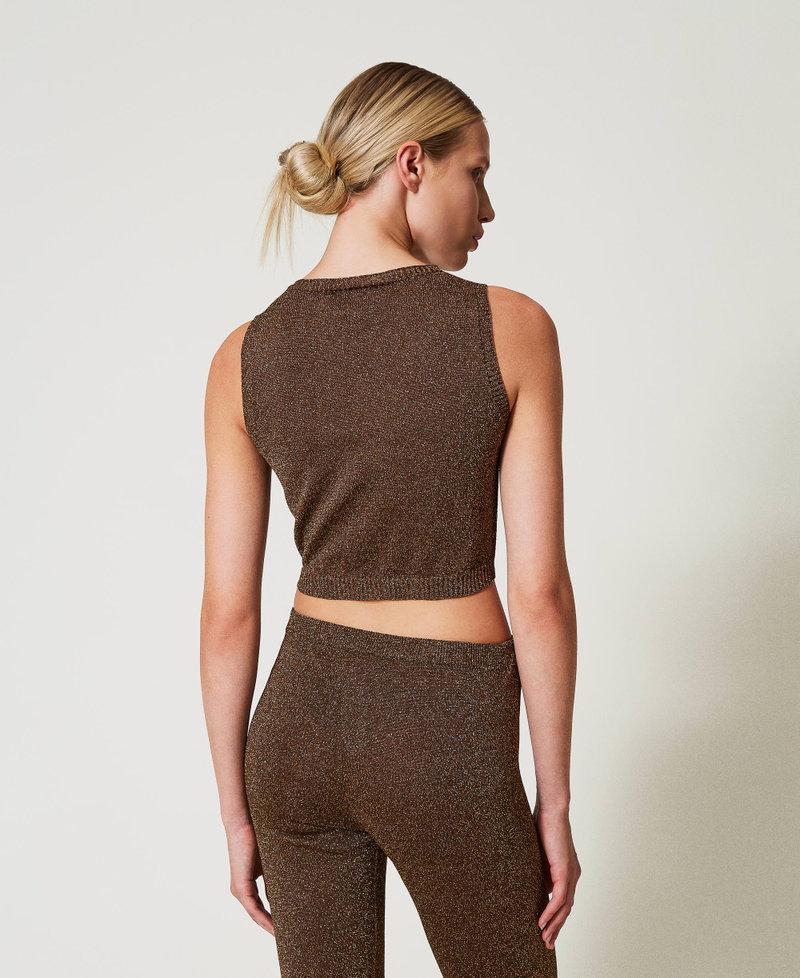 Scee By Twin Set Top In Maglia Con Lurex