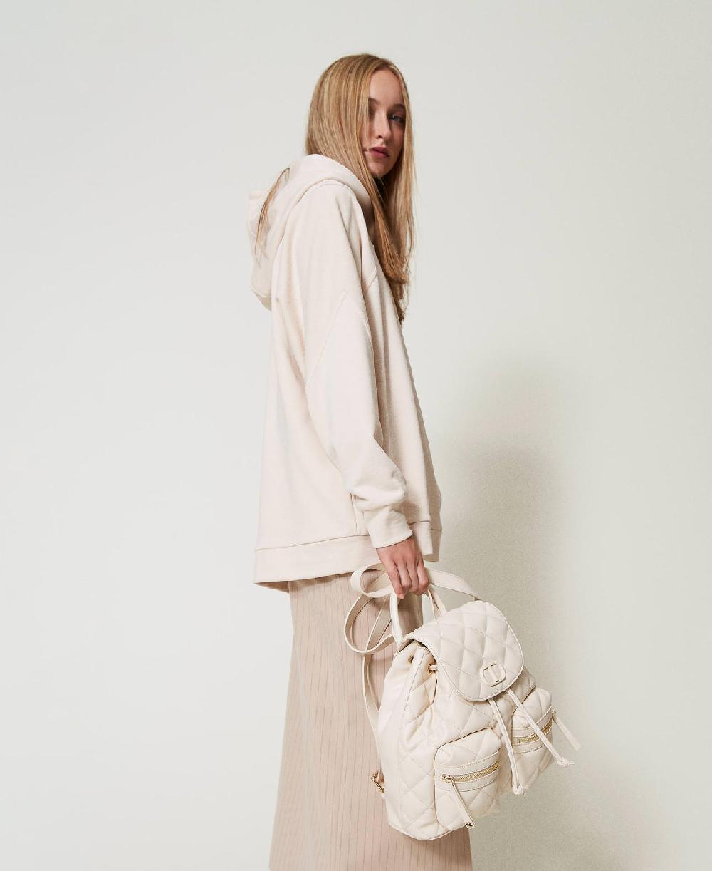 Scee by twin set Zaino trapuntato con Oval T