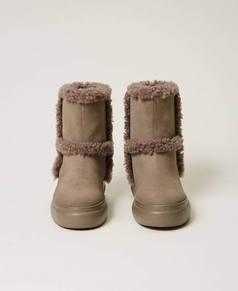Scee By Twin Set Stivaletti Con Dettagli In Faux Fur