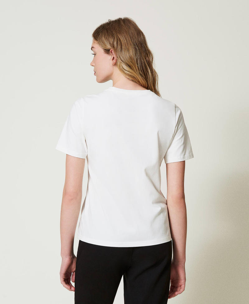 Scee By Twin Set T-shirt Regular Con Stampa Glitter