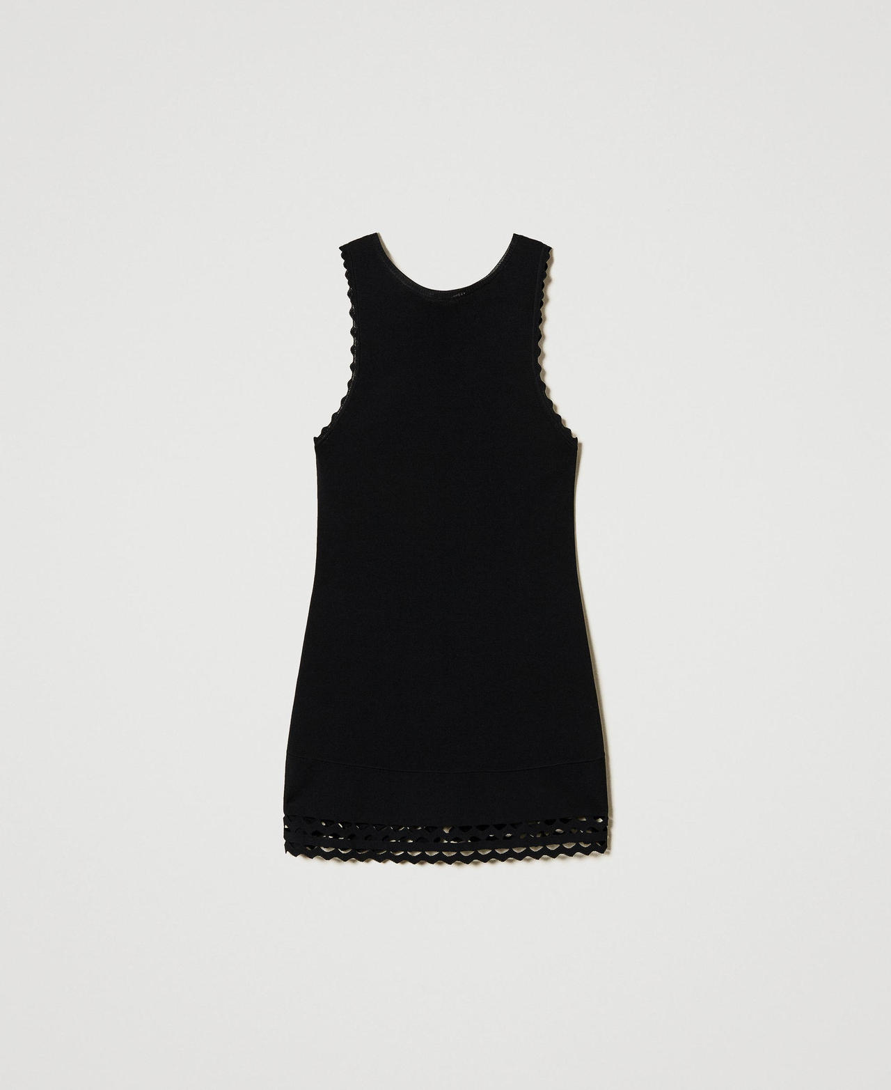 Scee by twin set Top doppio uso in maglia con trafori