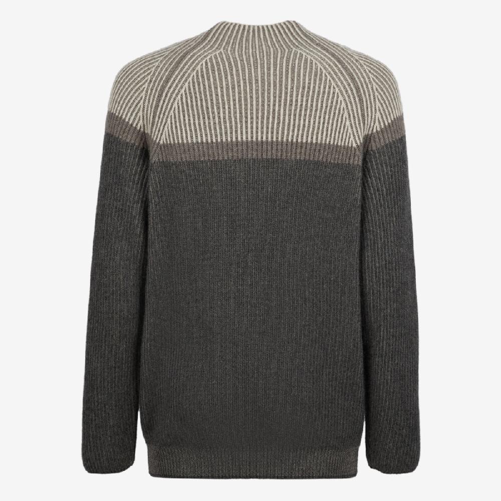 Sease Dinghy Mock: Maglione 100% Cashmere - Grigio Piombo