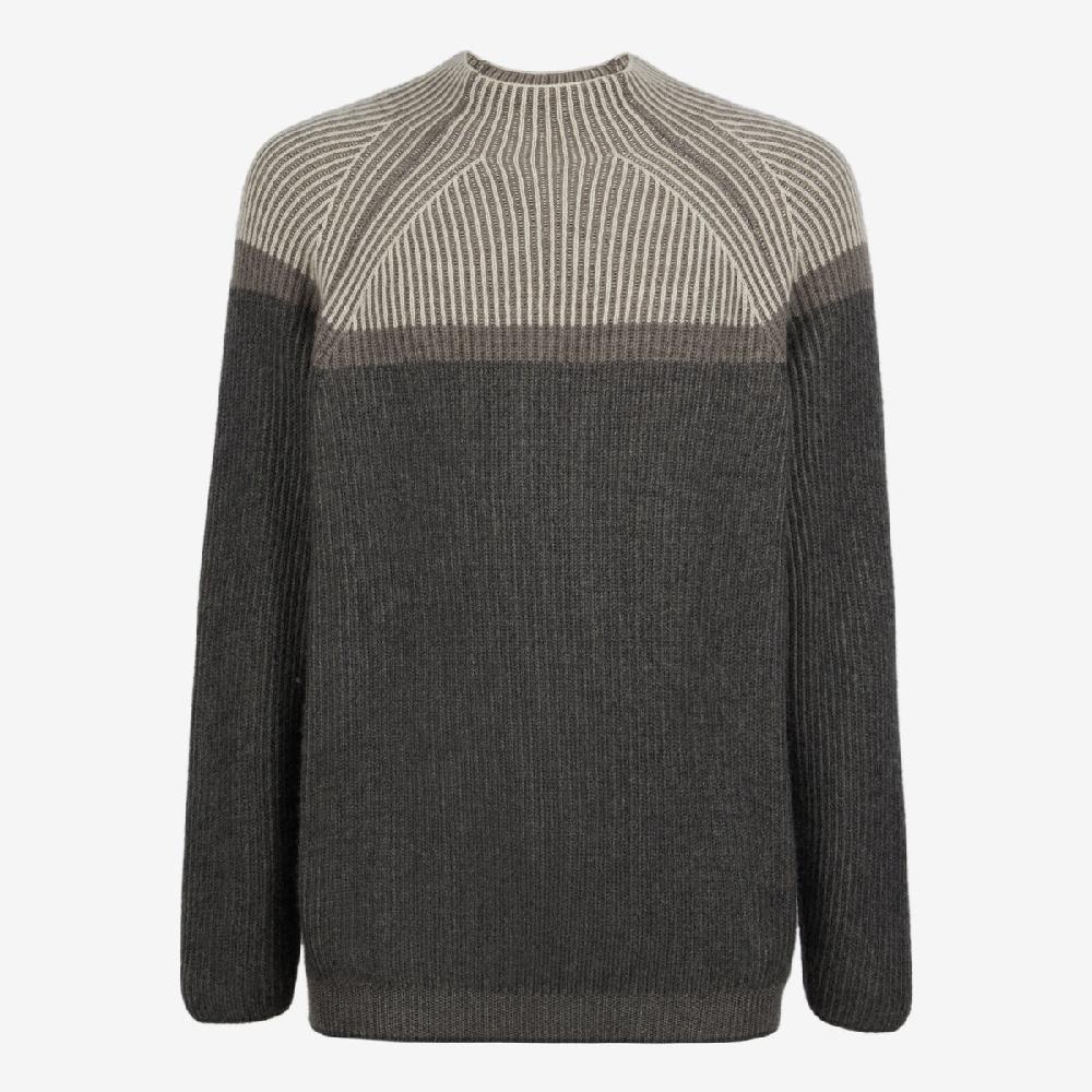 Sease Dinghy Mock: Maglione 100% cashmere - Grigio piombo