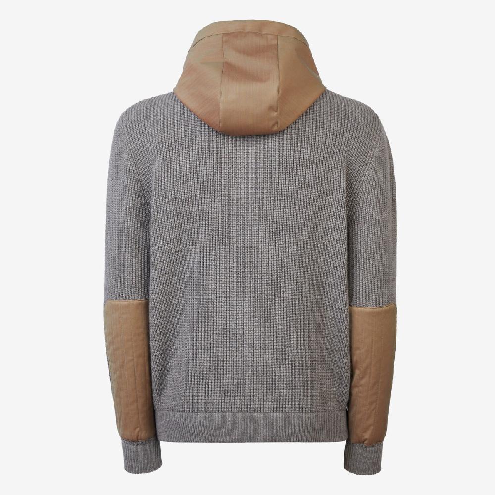 Sease Felpa Con Cappuccio Full Zip F7 - Marrone Wombat