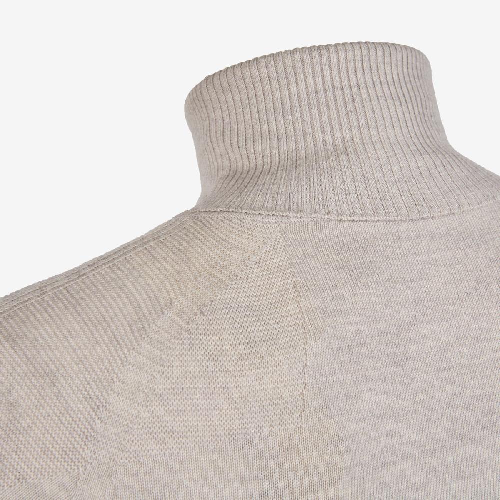 Sease Maglione A Collo Alto Senza Cuciture - Grigio Perla