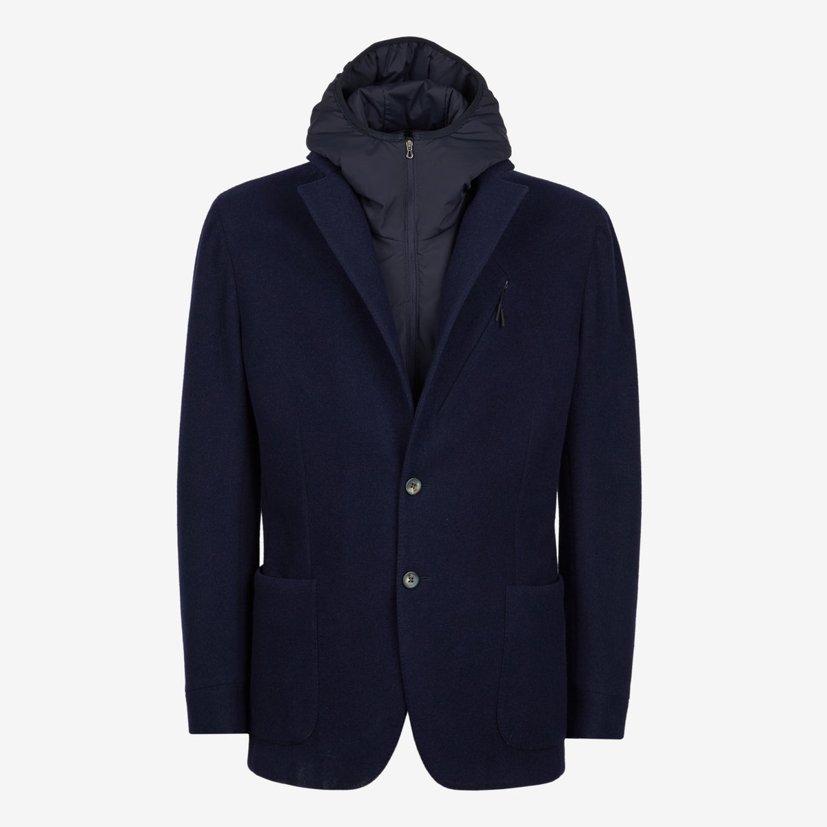 Sease Blazer con cappuccio - Blu navy