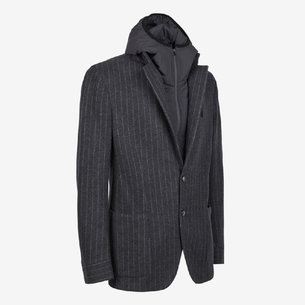 Sease Blazer Con Cappuccio - Grigio Scuro