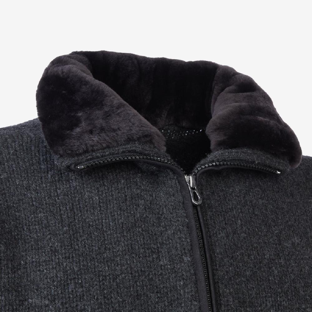 Sease Bomber Lavorato A Maglia - Grigio Grafite