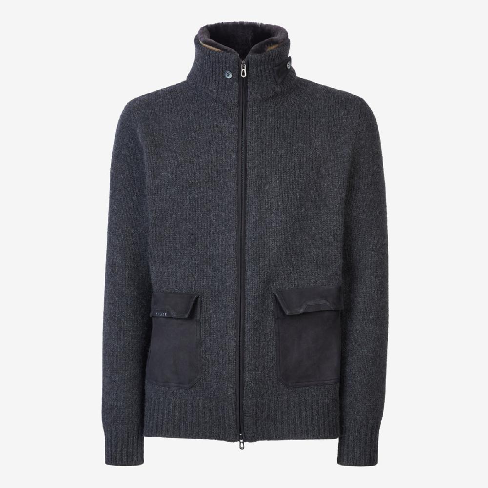 Sease Bomber lavorato a maglia - Grigio grafite