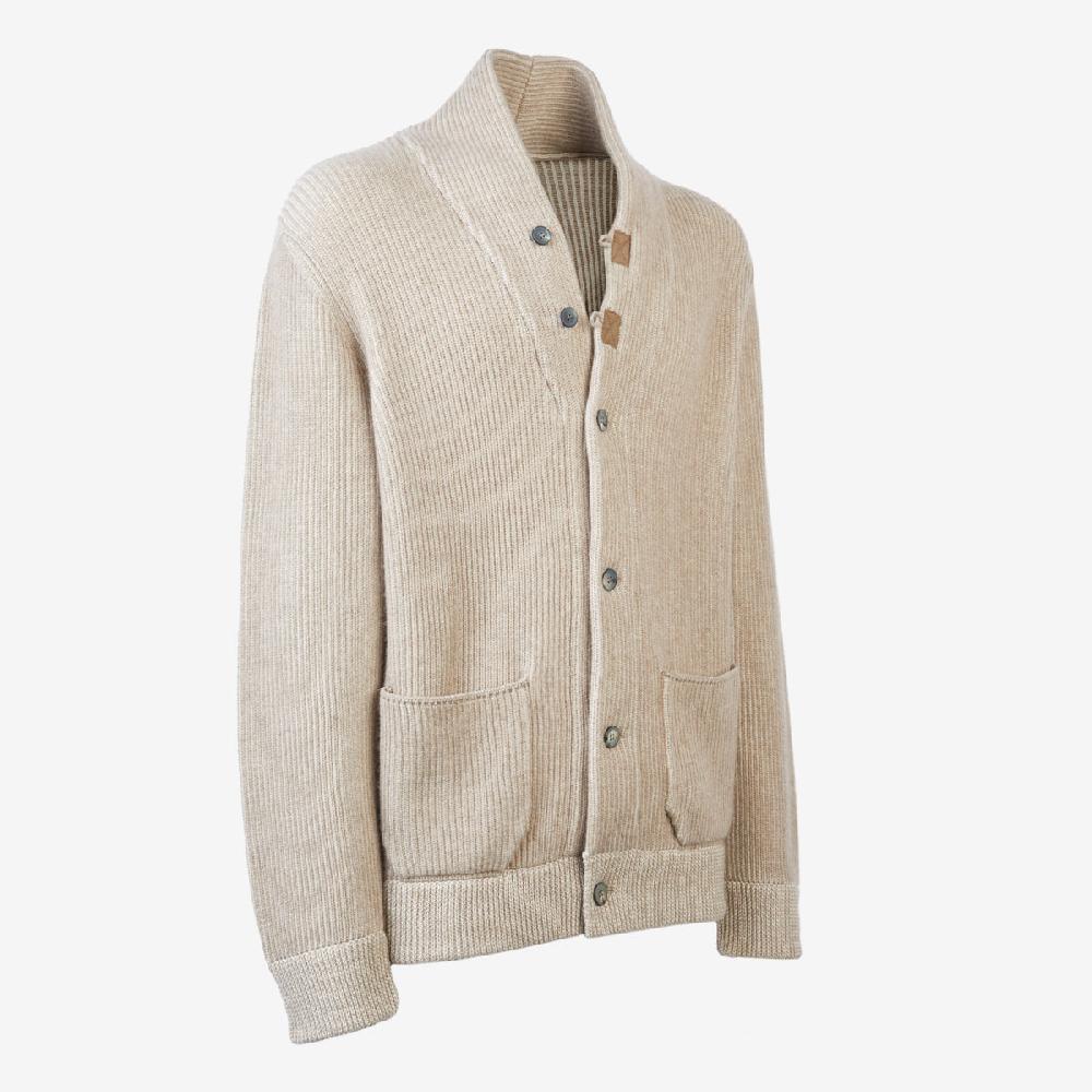 Sease Cardigan Ellen In Cashmere - Oyster
