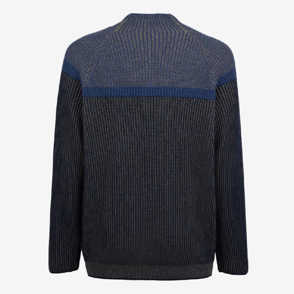 Sease Dinghy Mock: Maglione 100% Cashmere - Blu