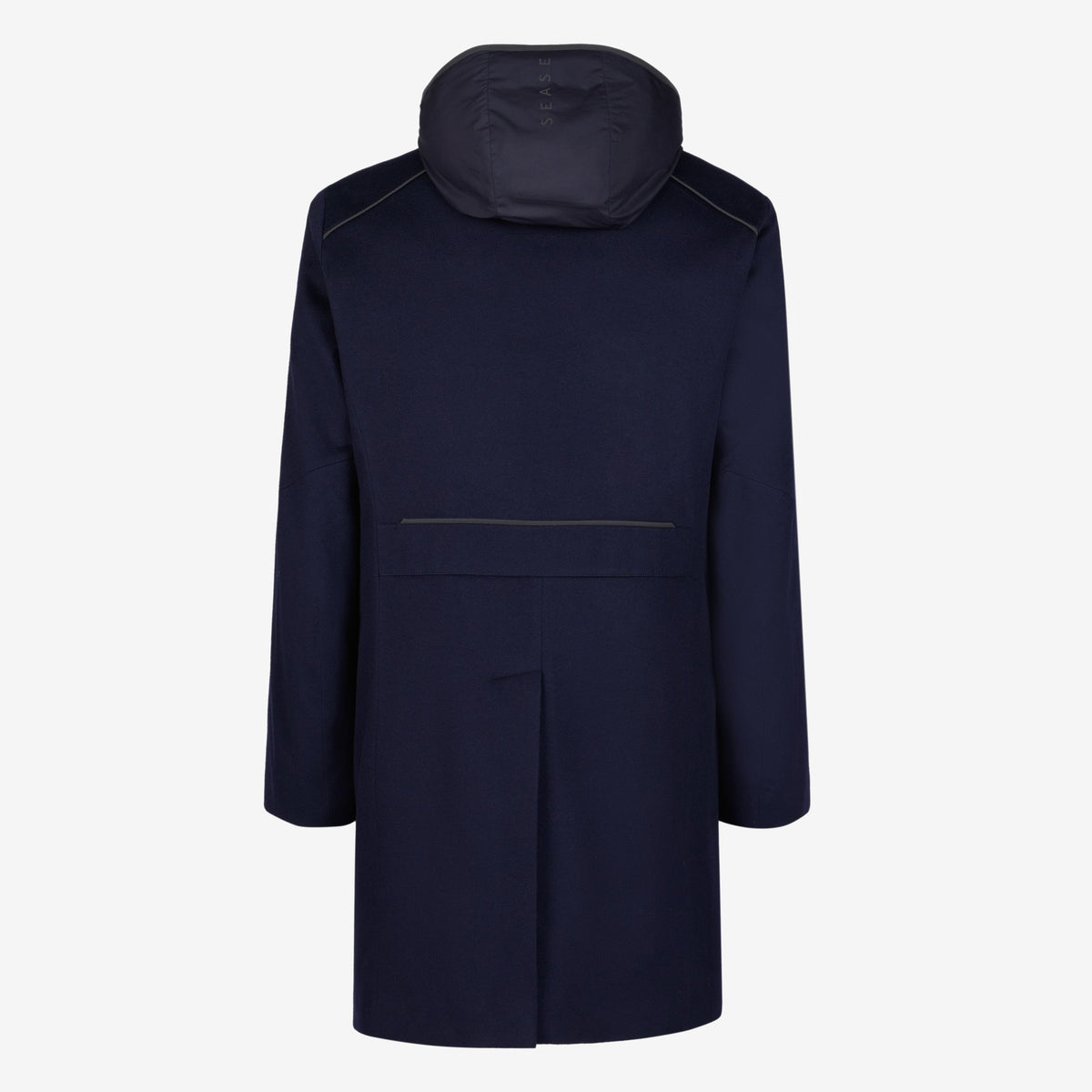 Sease Drone Trench Coat Navy
