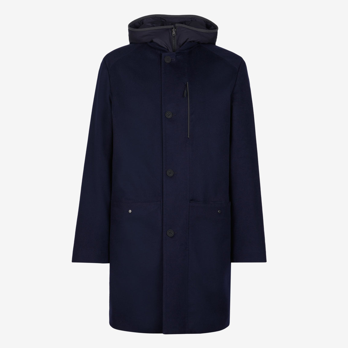 Sease Drone Trench Coat Navy