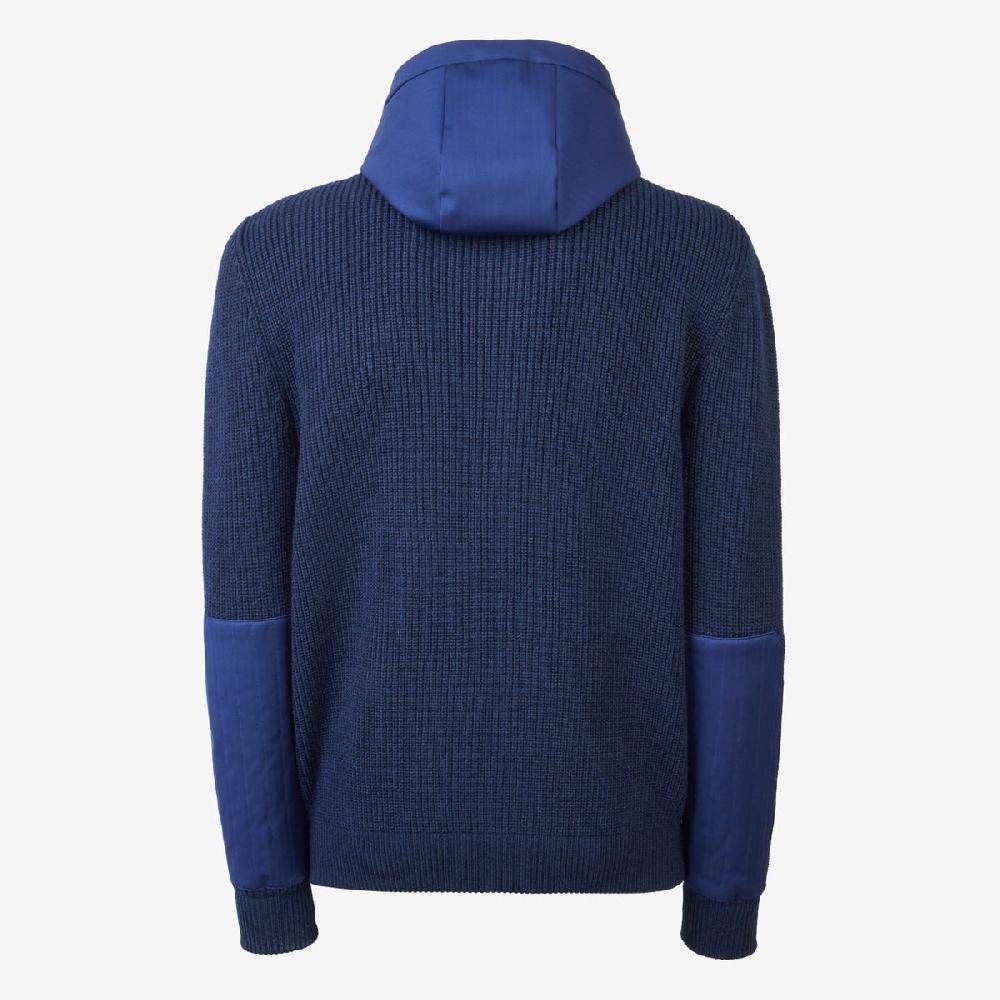 Sease Felpa Con Cappuccio Full Zip F7 - Blu Navy