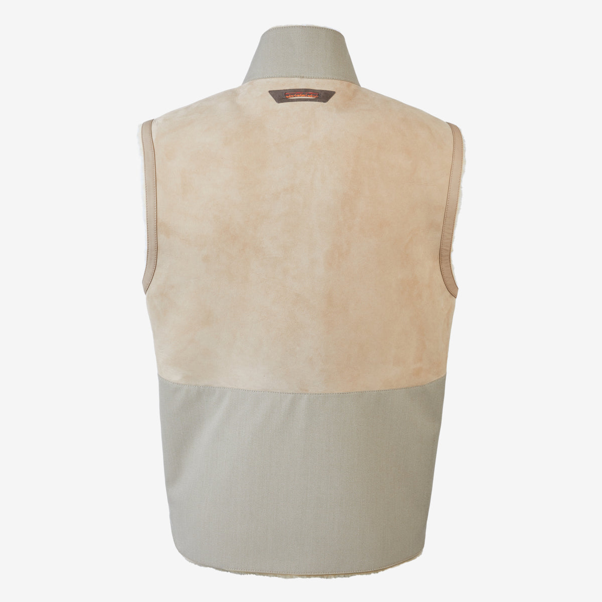 Sease Gilet In Montone V-8 - Driftwood