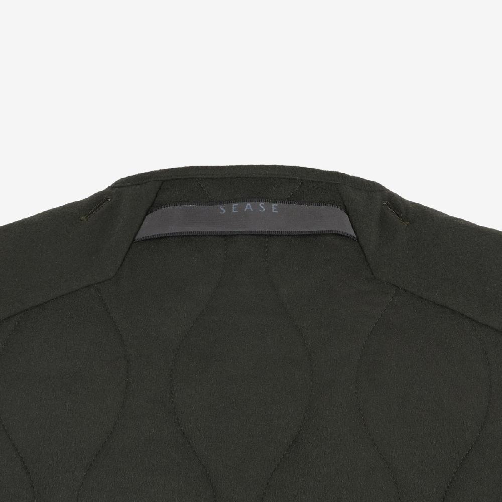 Sease Gilet Trapuntato - Verde Scuro