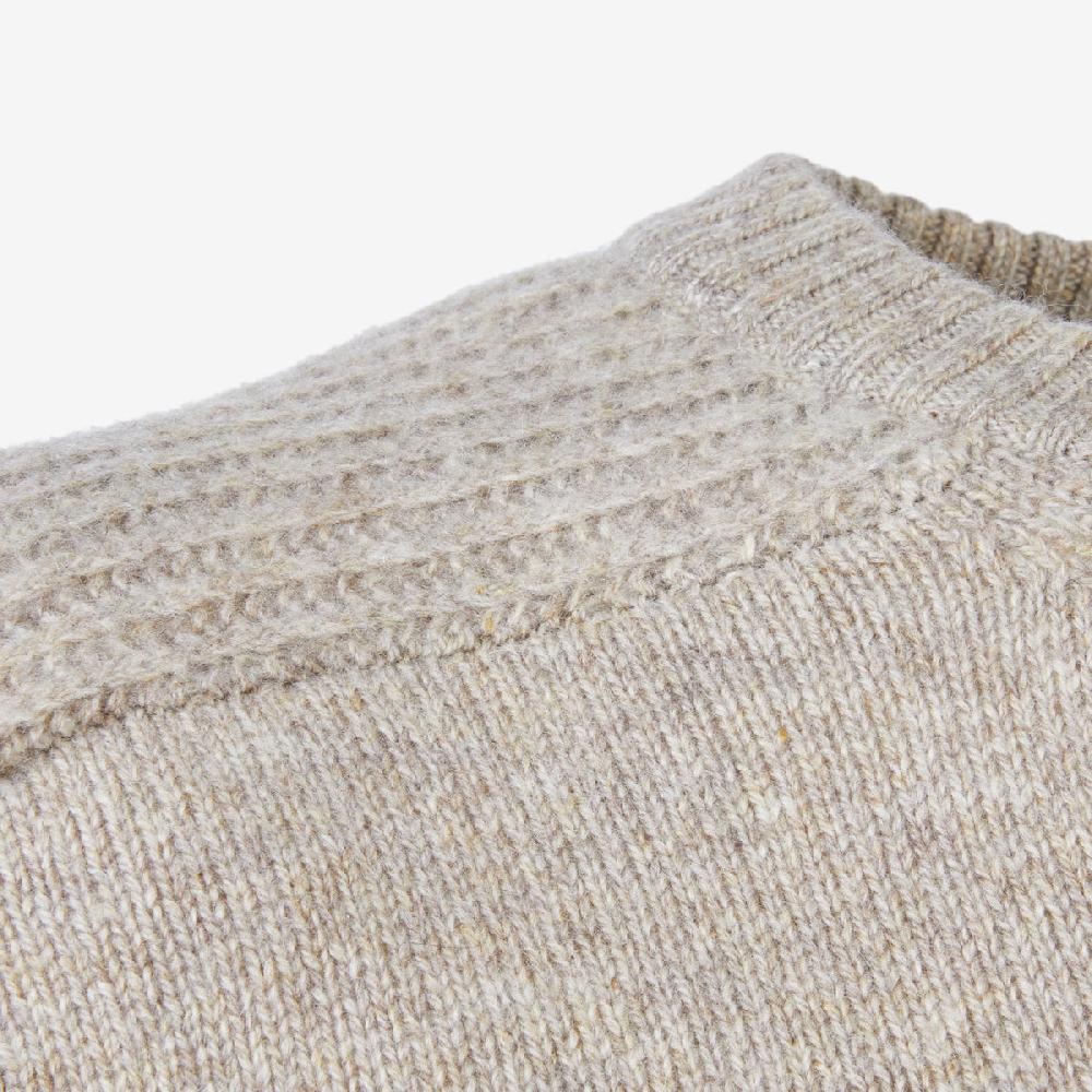 Sease Maglione Girocollo In Cashmere - Paglia