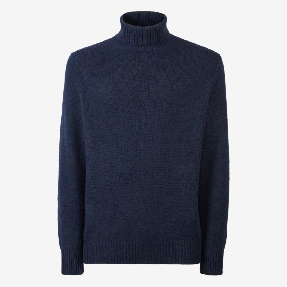 Sease Maglione in cashmere a collo alto - Blu Navy