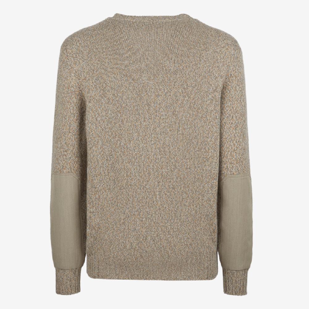 Sease Maglione In Cashmere Con Scollo A V - Paglia