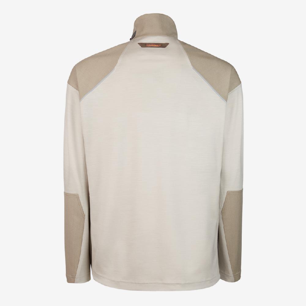 Sease Prua Felpa 2.0: Felpa Mezza Zip - Driftwood