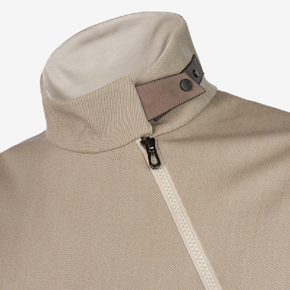 Sease Prua Felpa 2.0: Felpa Mezza Zip - Driftwood