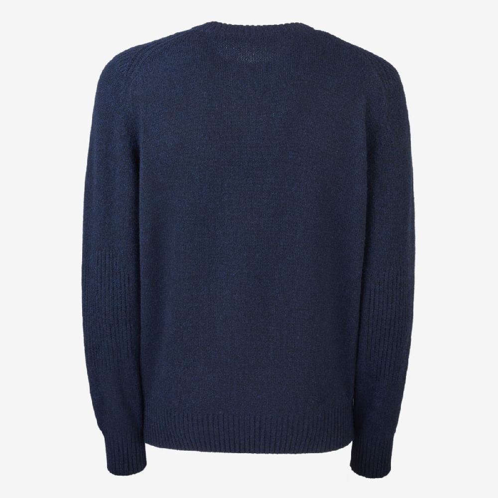 Sease Round Neck Coarsehair Blu Navy