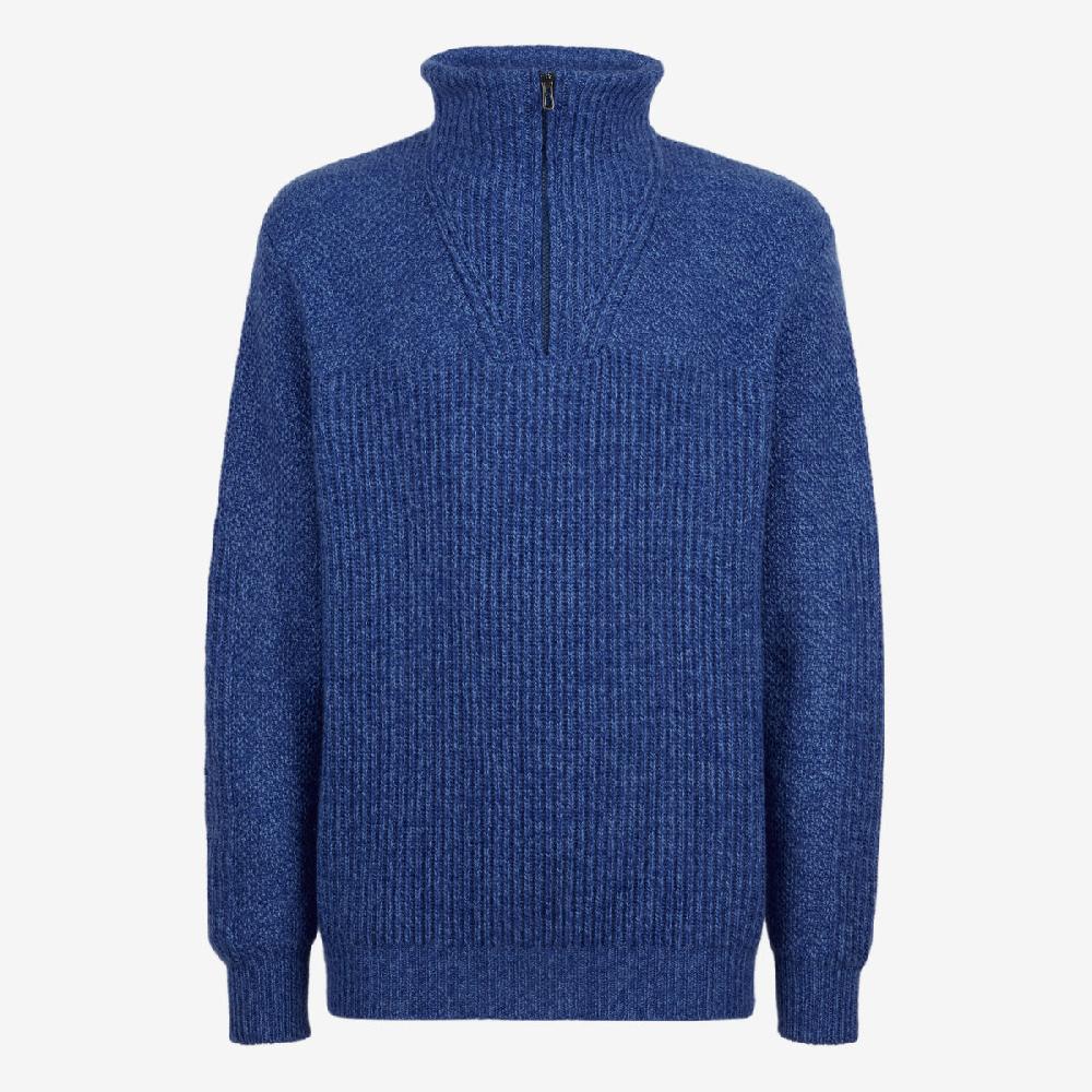 Sease Schooner: maglione in cashmere - Blu Brillante
