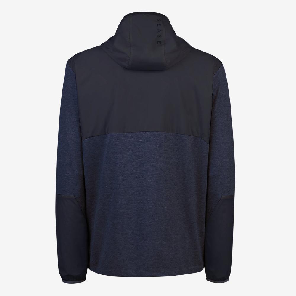 Sease Zipped Hoodie Hybrid Blu Navy