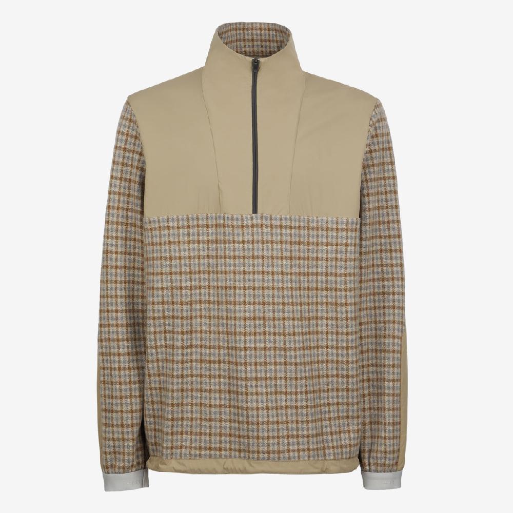 Sease Zipped Skipper: felpa con mezza cerniera - Paglia