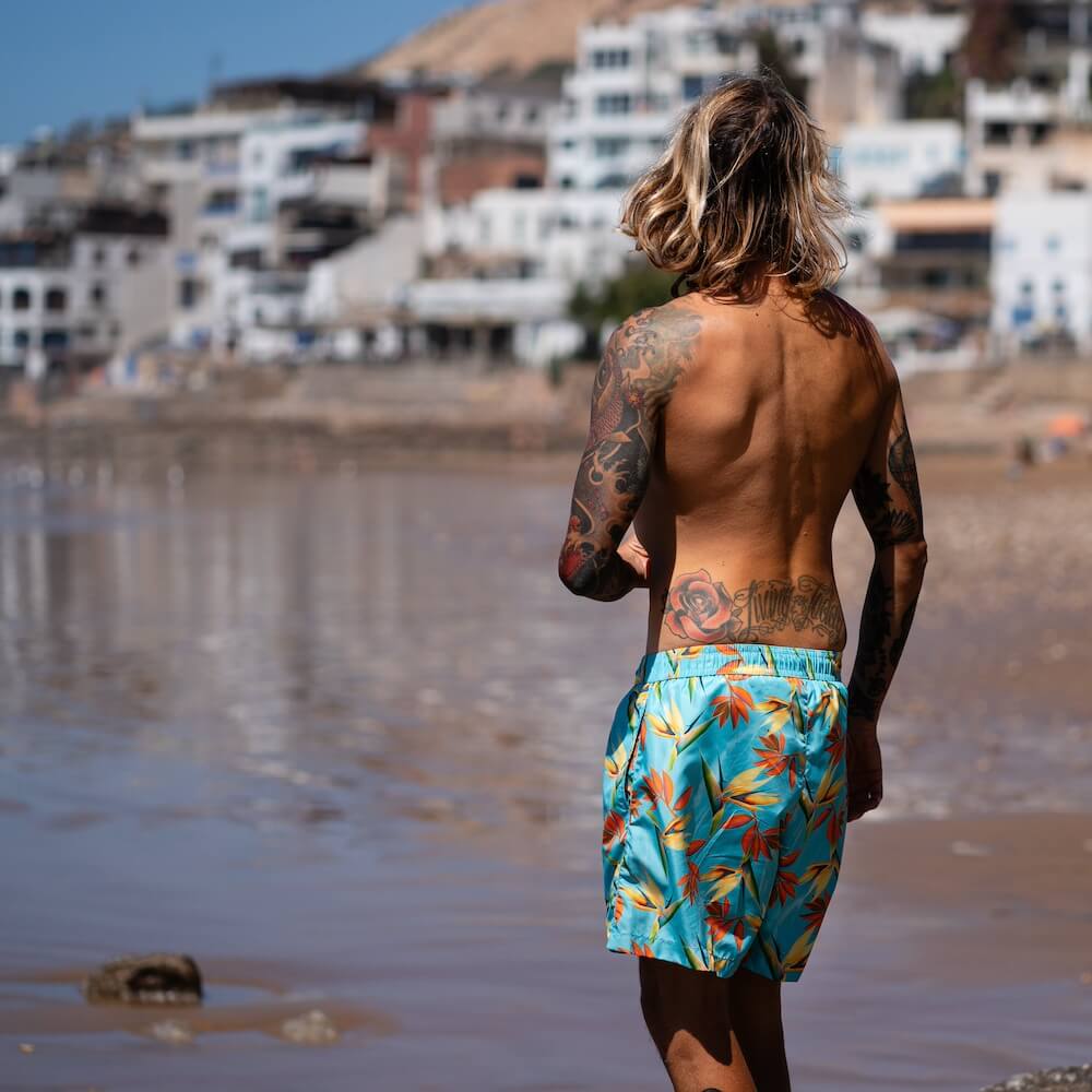 Seay / Costume Da Bagno Medio Azzurro Bird Of Paradise