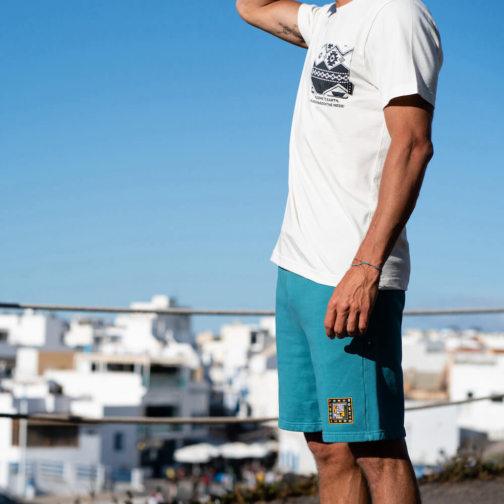 Seay / Pantalone In Felpa Corto Verde Smeraldo Iokepa