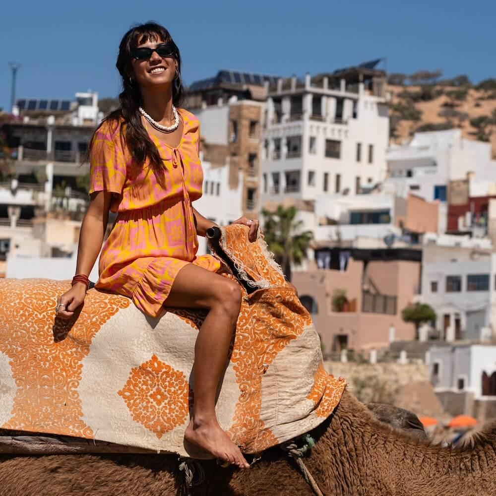 Seay / Abito Corto Rosa Giallo Symbols