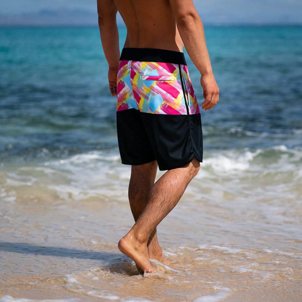 Seay / Boardshort Fucsia & Blu Alapai