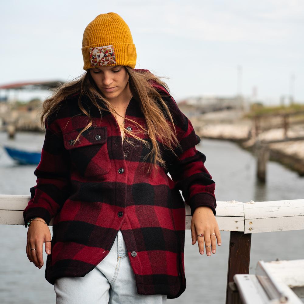 Seay / Cappotto Quadri Rosso Nero