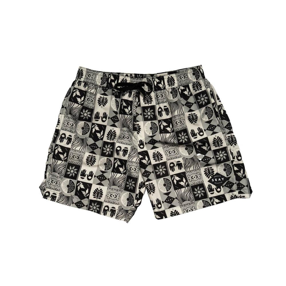 Seay / Costume Da Bagno Medio Grigio Nero Symbols