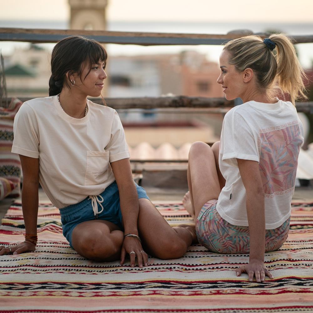 Seay / Crop T-Shirt Bianca Bamboo