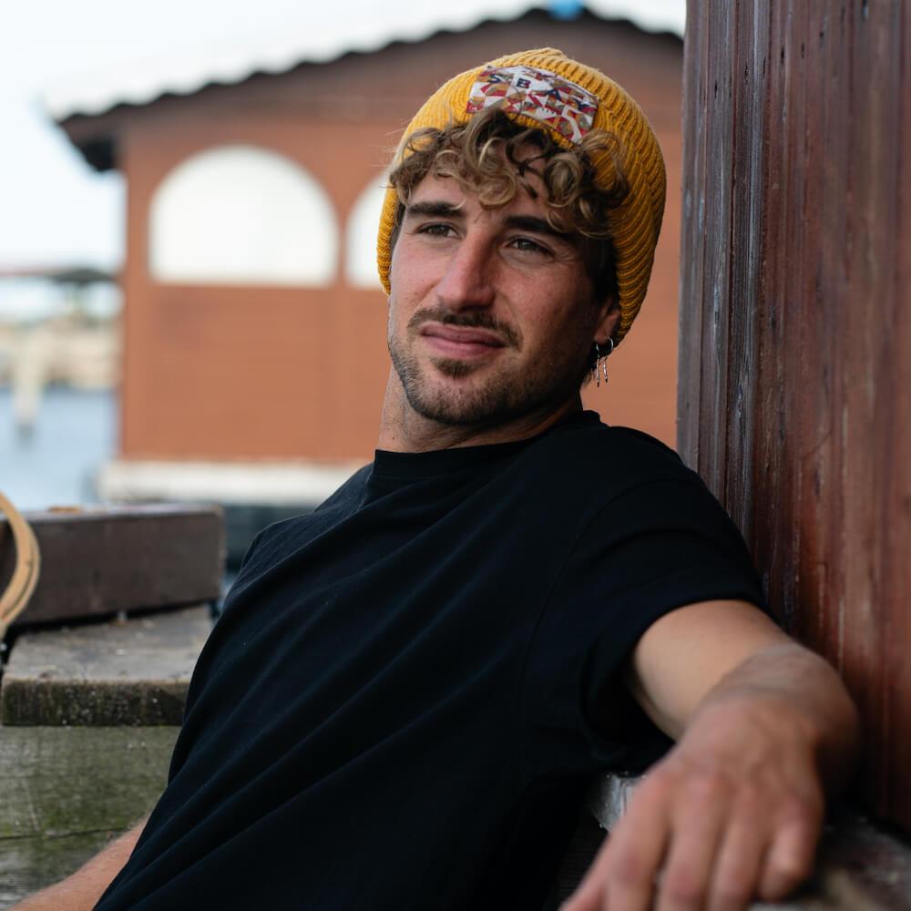 Seay / Cuffia Beanie Lana Ocra