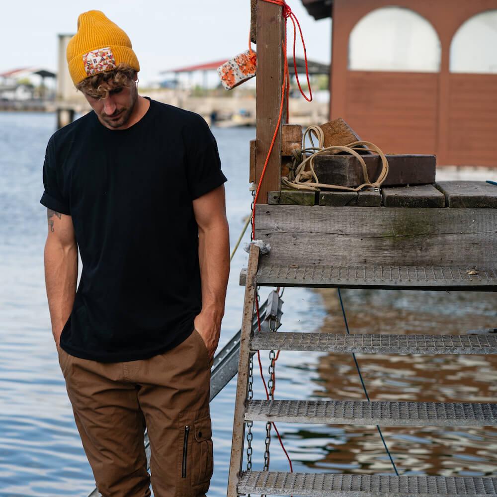 Seay / Cuffia Beanie Lana Ocra