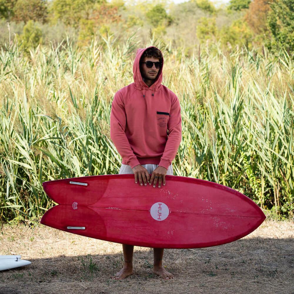 Seay Felpa con Cappuccio Coral