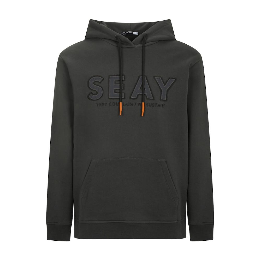 Seay / Felpa Con Cappuccio Nera Delavé