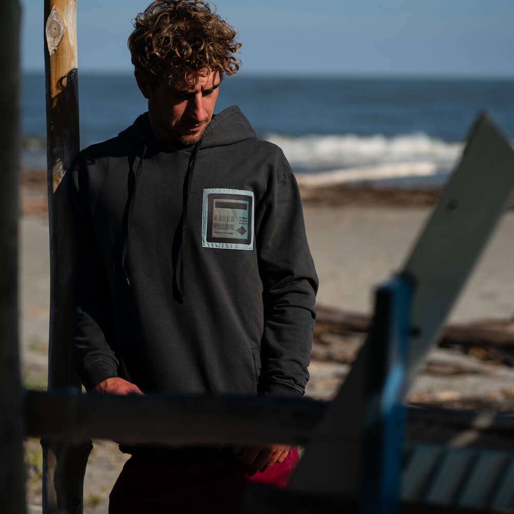 Seay / Felpa Con Cappuccio Nera Siargao